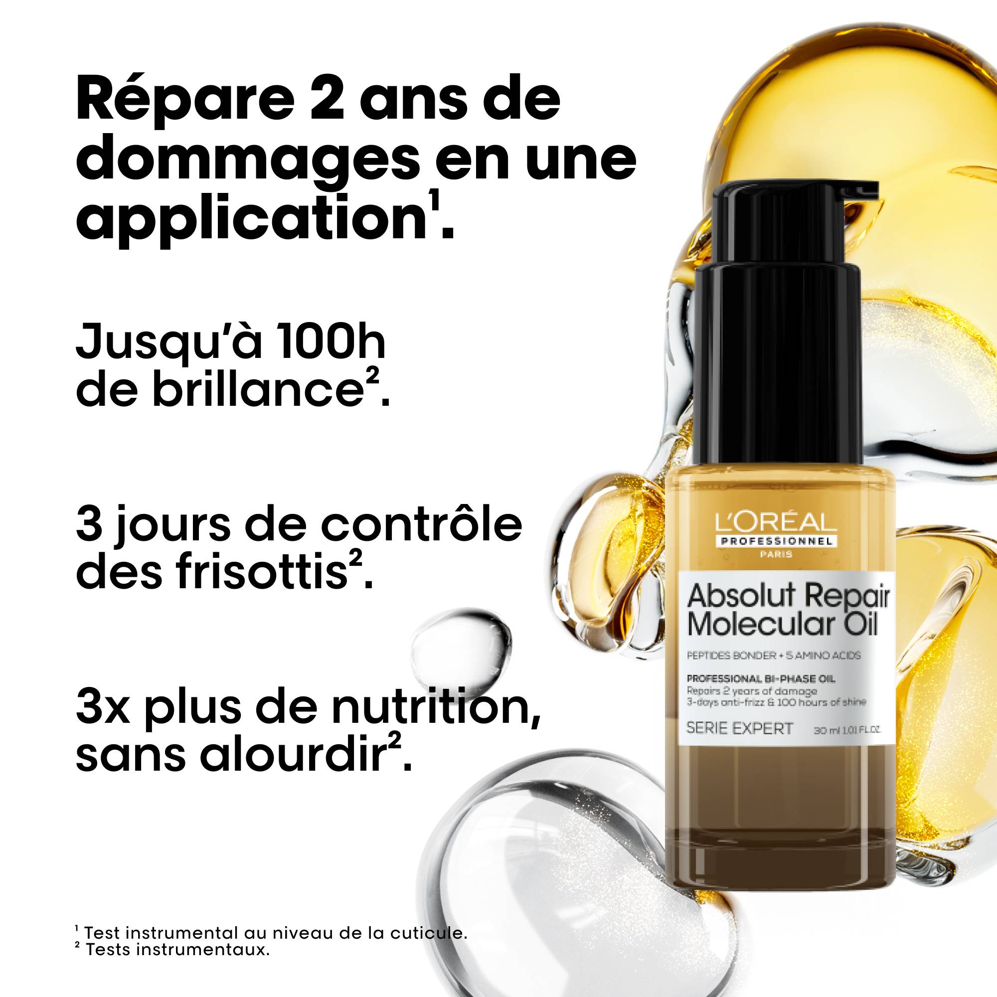 Absolut Repair Molecular Huile Bi-Phase Réparatrice 30 ml – Image 2