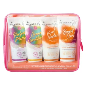 Les secrets de Loly - Trousse voyage cheveux frisés - Routine en 4 étapes